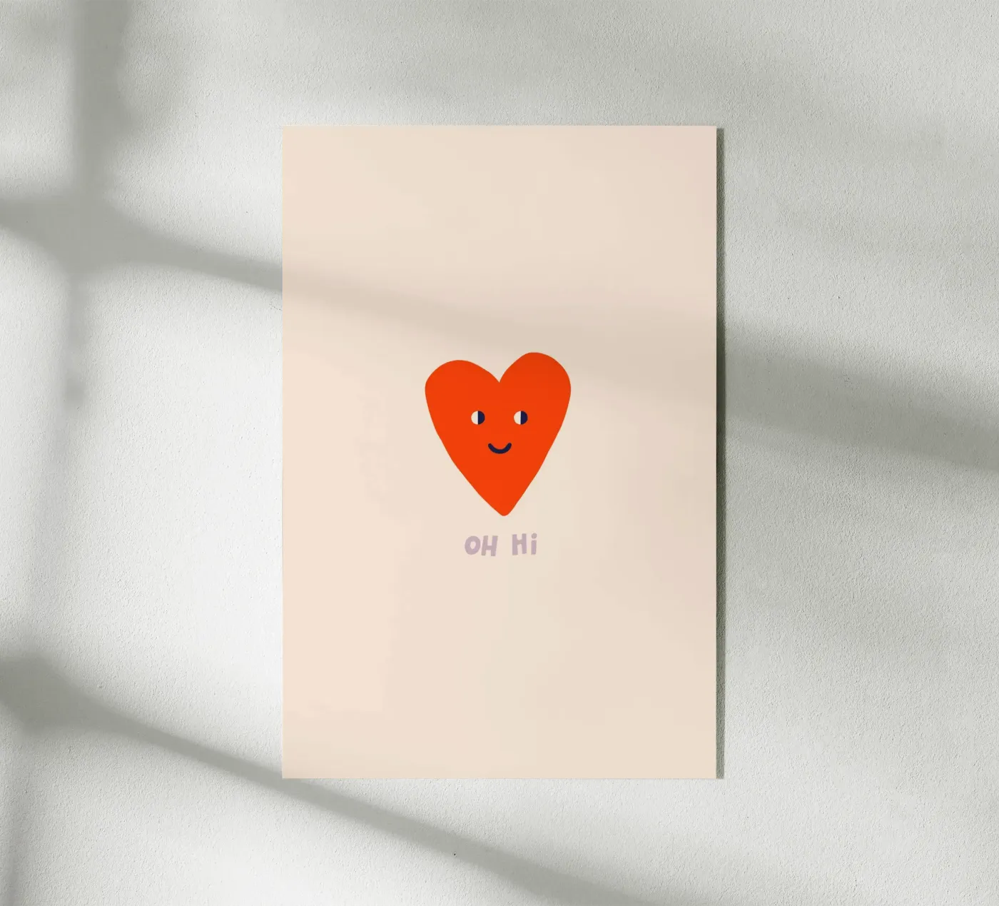Simpatico cuore sorridente plexiglass da Maren Gross