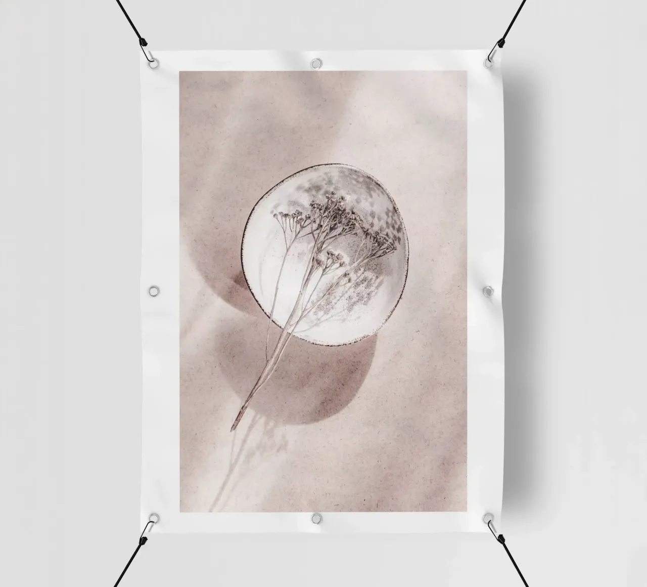 Natura delicata - Natura morta con fiori secchi telo in pvc da Whole©
