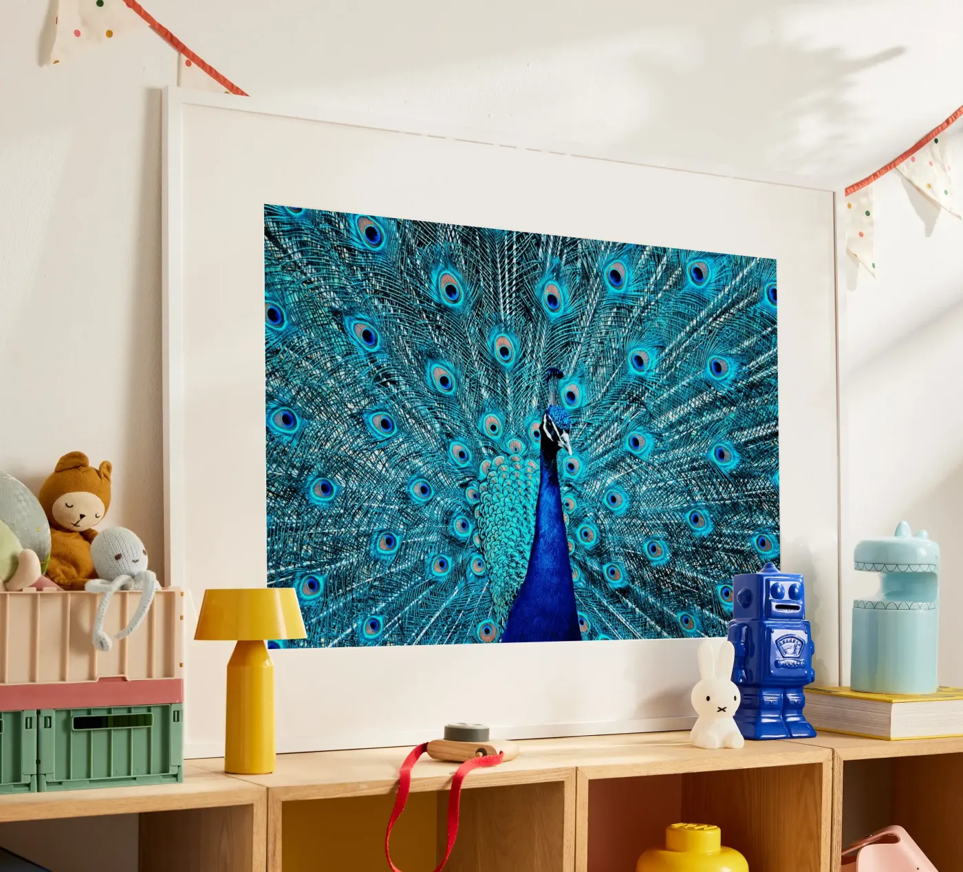 Pavone blu poster da Atteloi