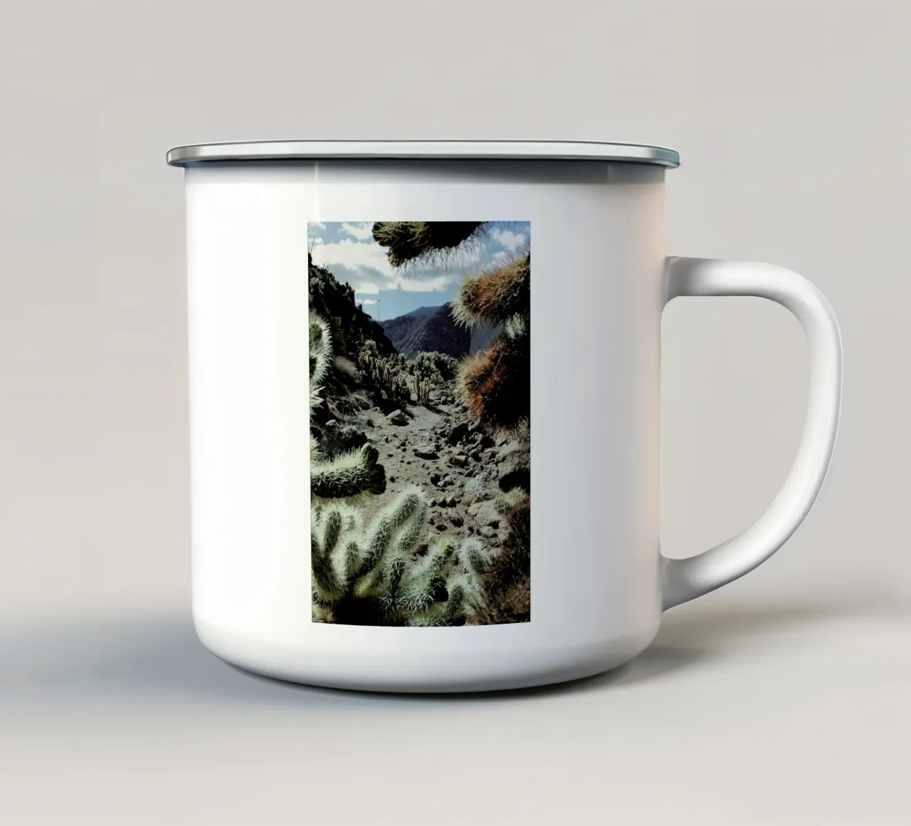 Cholla Frame tazza in smalto da Kevin Russ