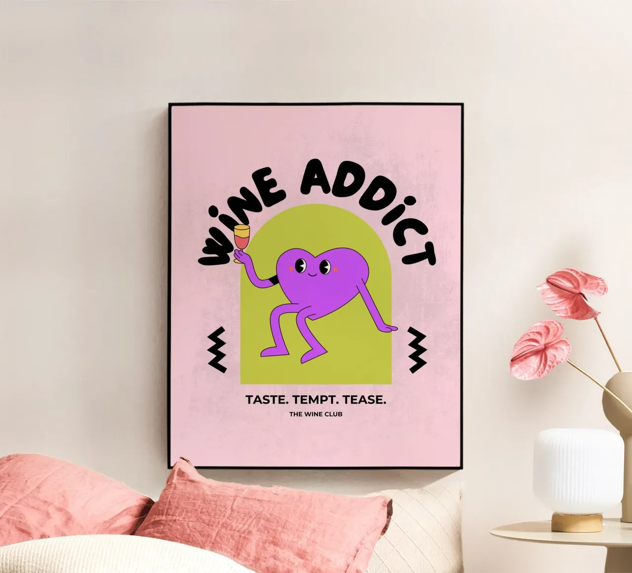 WINE ADDICT plexiglass da THE WINE CLUB