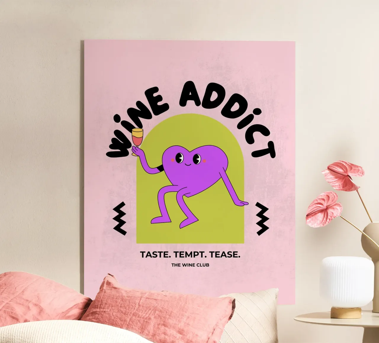 WINE ADDICT plexiglass da THE WINE CLUB