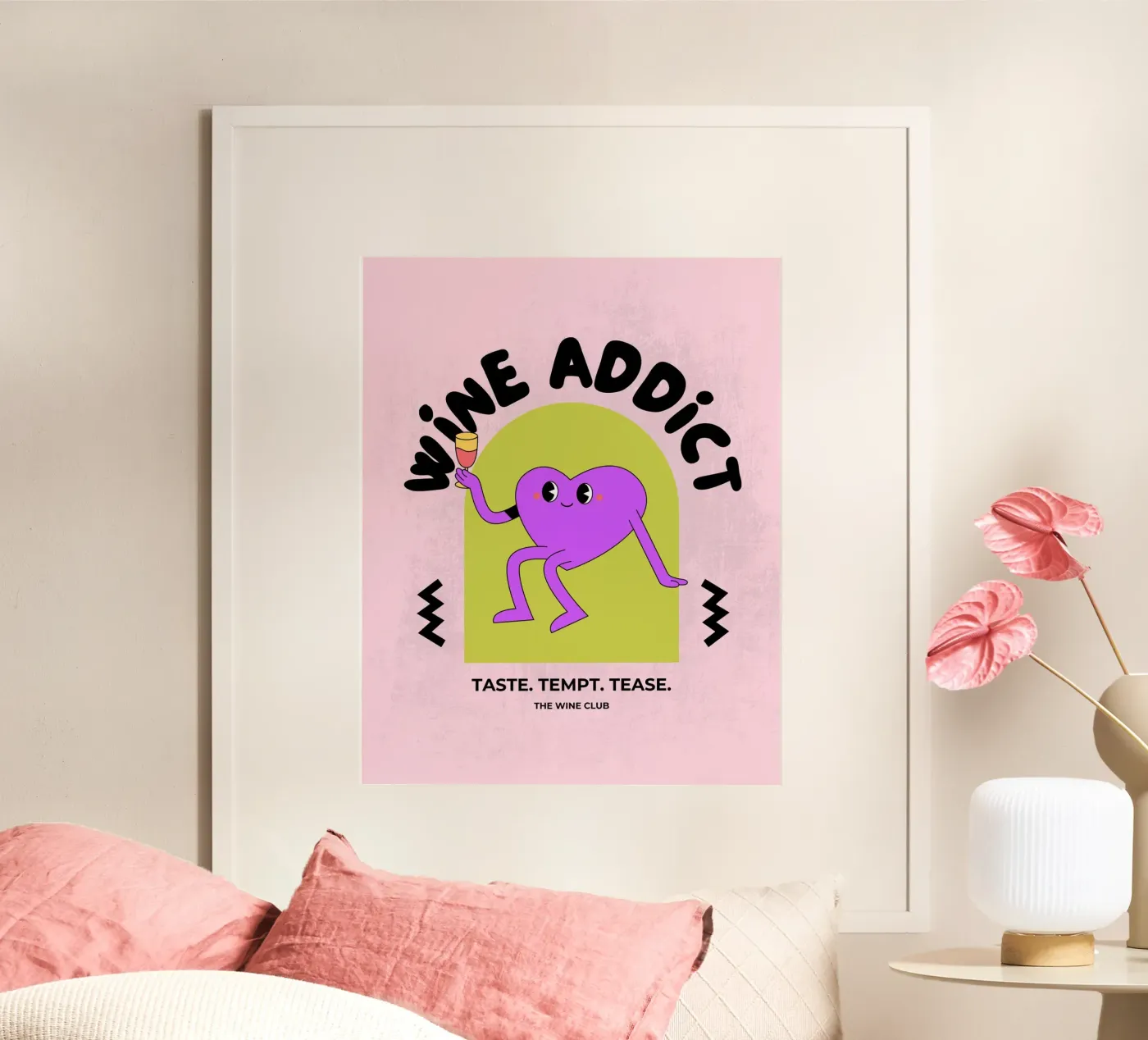 WINE ADDICT poster da THE WINE CLUB