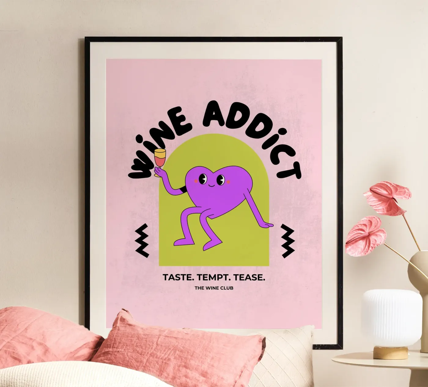 WINE ADDICT poster da THE WINE CLUB