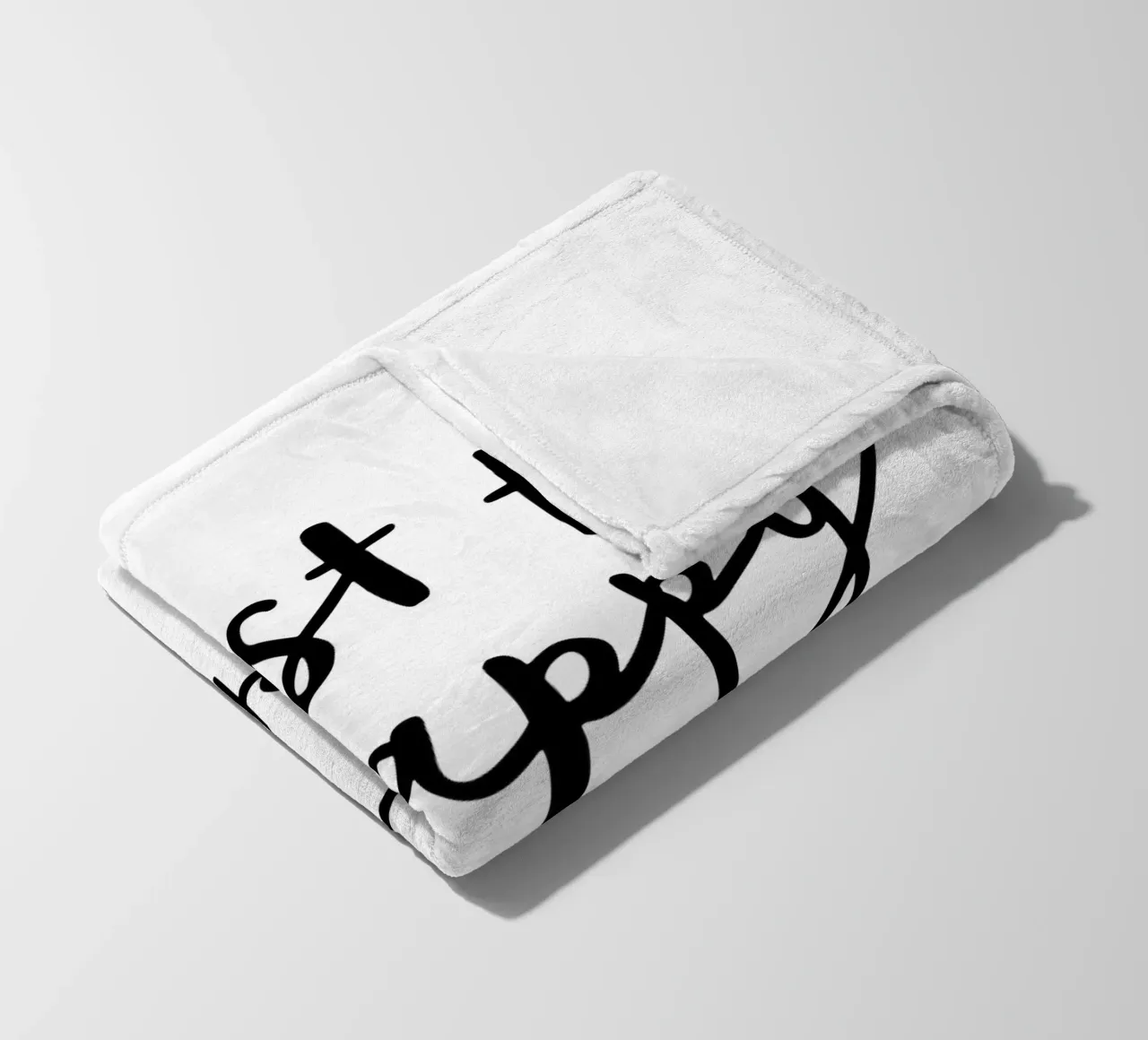 Existieren, um glücklich zu sein, nicht um zu beeindrucken Typografie Design Fleecedecke von THE MOTIVATED TYPE