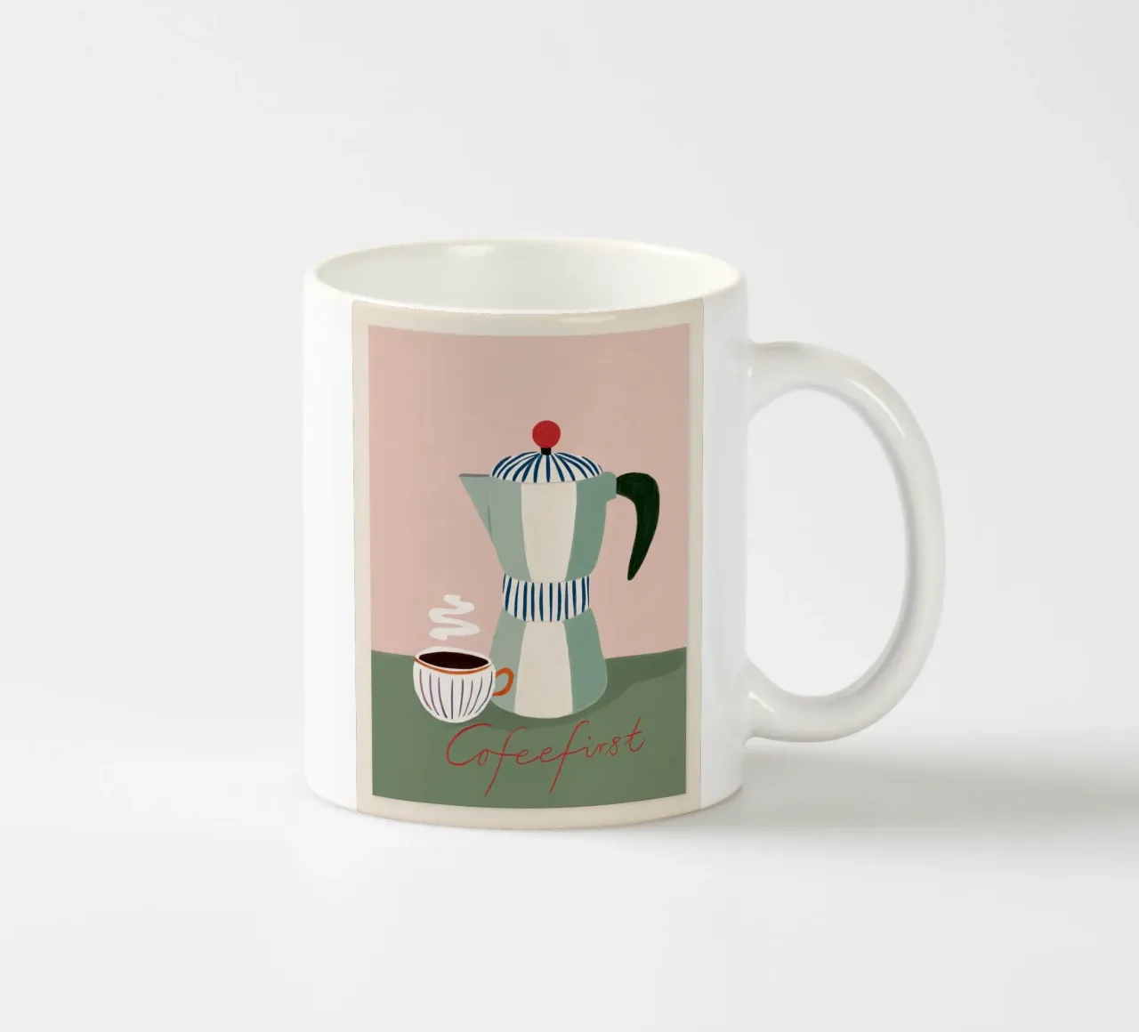 First Things First ceramic mug by cityart
