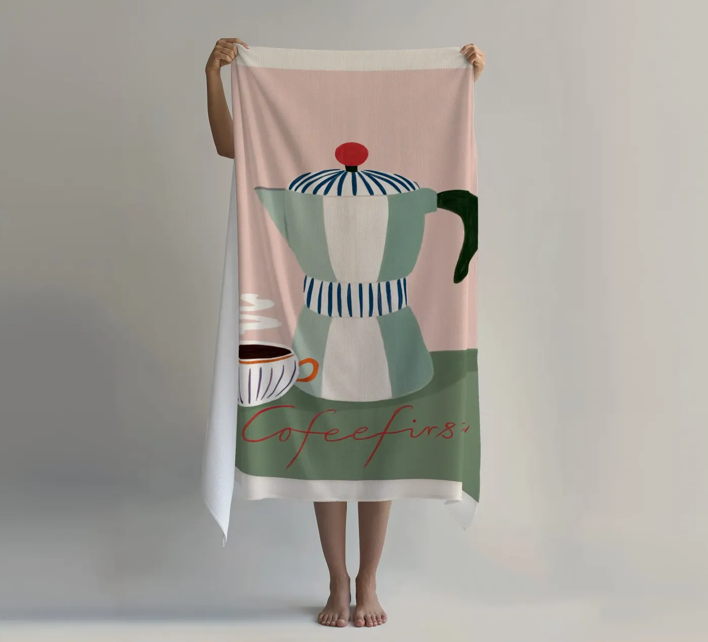 First Things First strandhanddoek van cityart