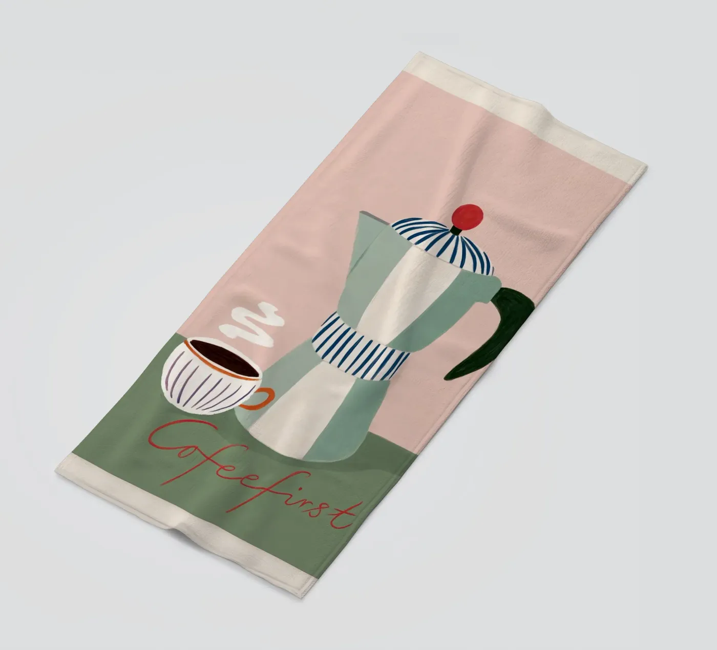 First Things First strandhanddoek van cityart