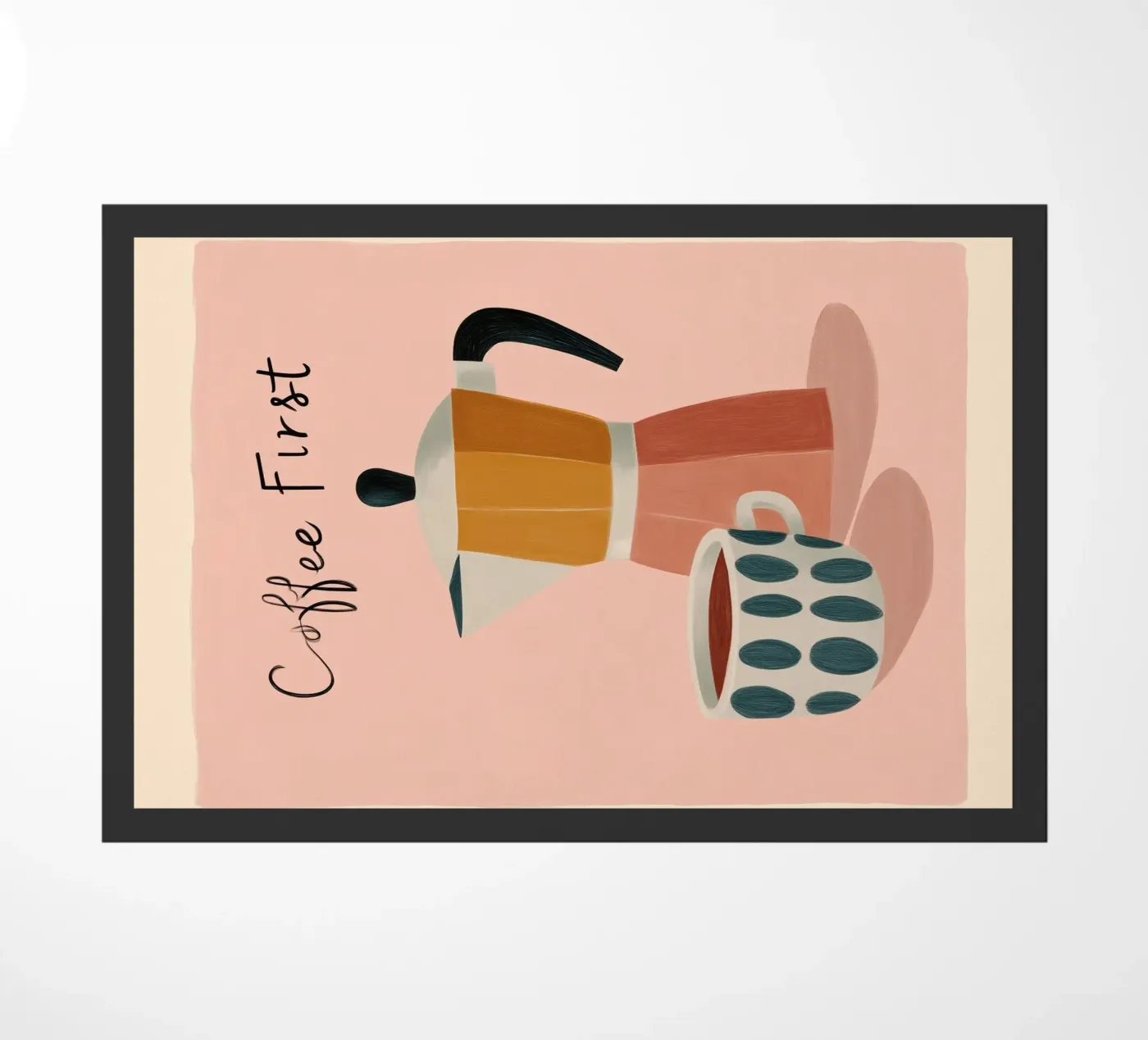 Coffee First doormat by cityart