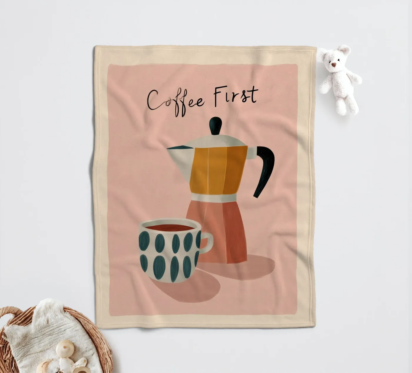 Coffee First Fleecedecke von cityart