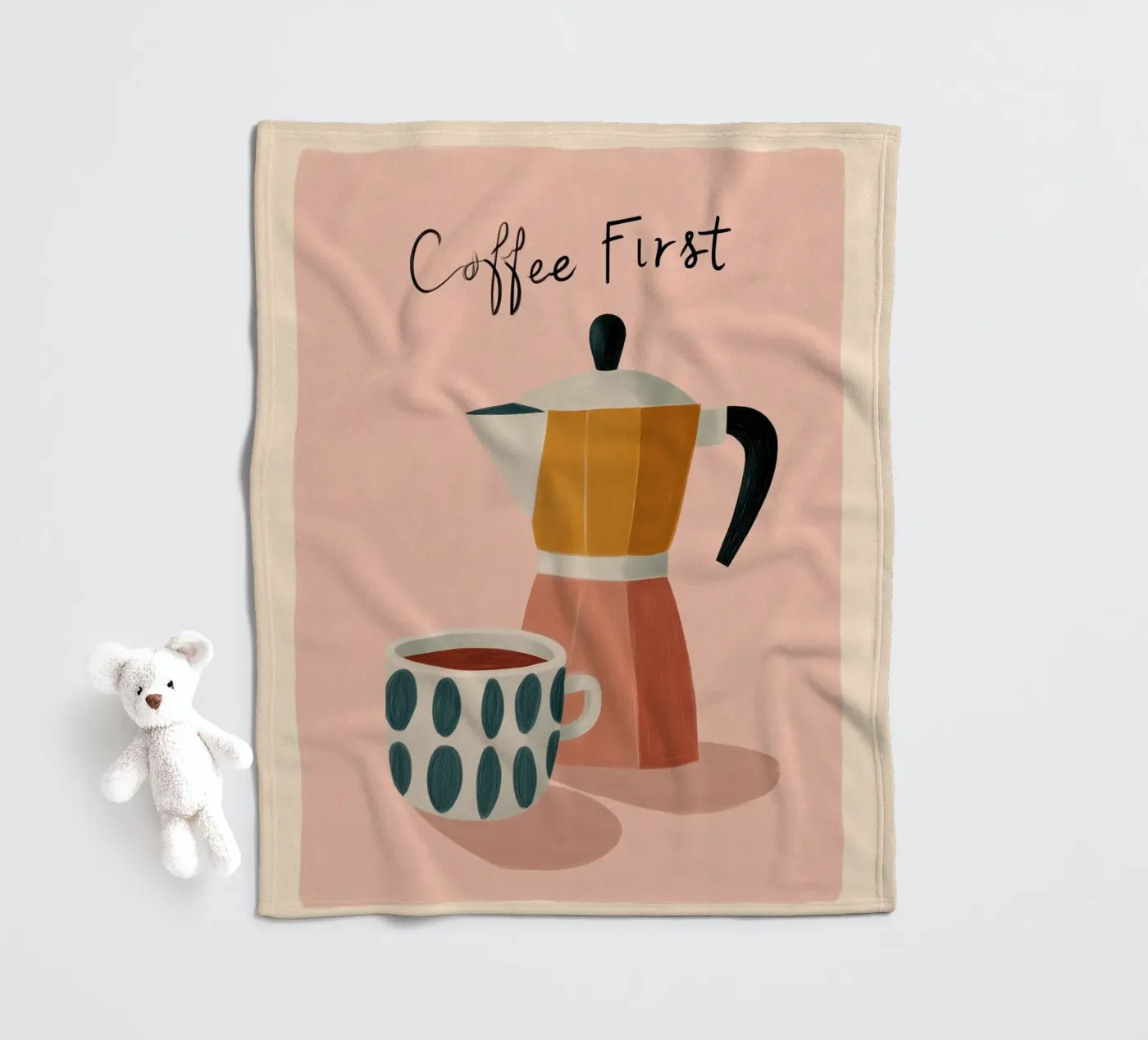 Coffee First Fleecedecke von cityart