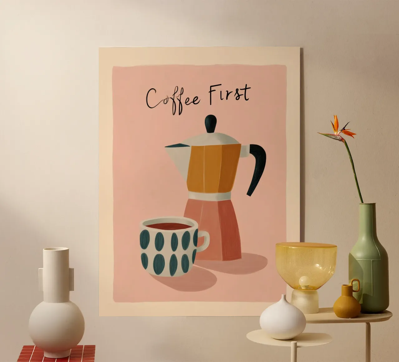 Coffee First acrylic glass by cityart