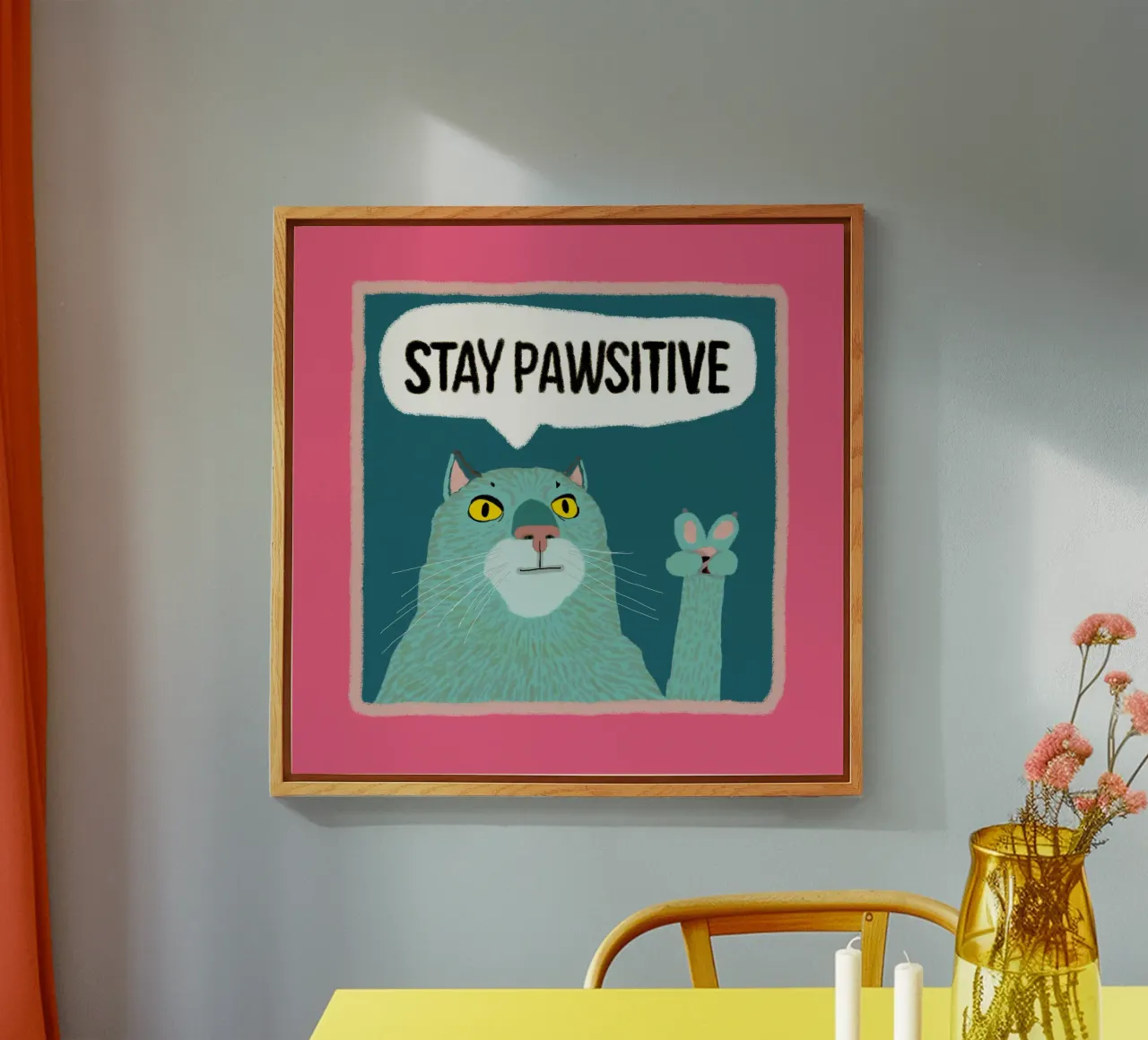 Peace Cat plexiglass da Face & Content