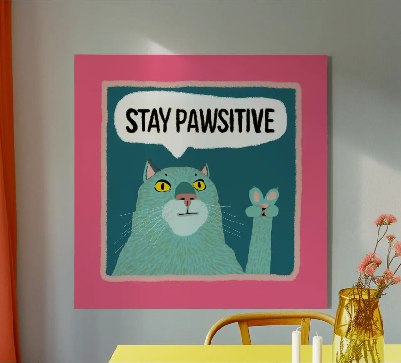 Peace Cat plexiglass da Face & Content