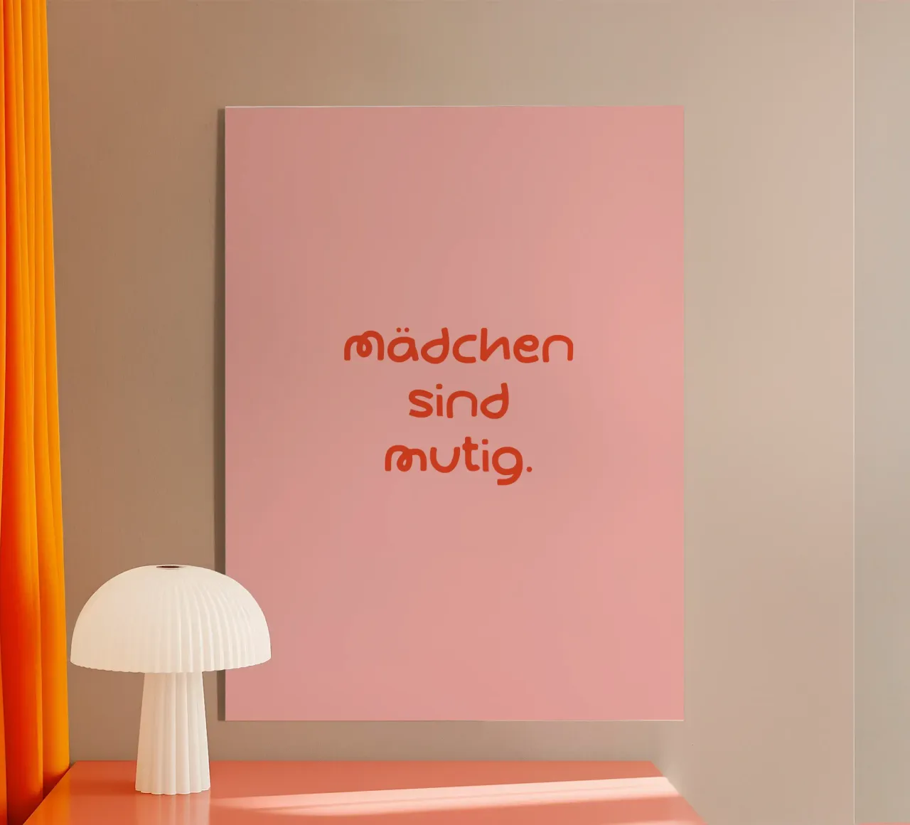 Mädchen sind mutig. plexiglass da Studio Mutig