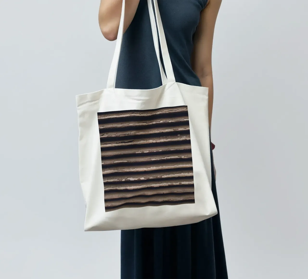 Rustic texture - vintage textured art tote bag by Whole©