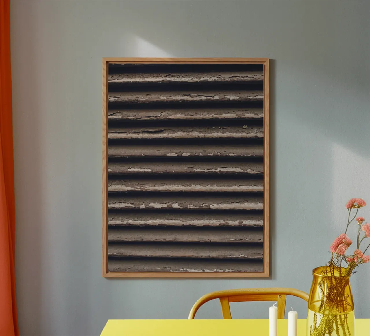 Texture rustica - arte vintage con texture alluminio dibond da Whole©