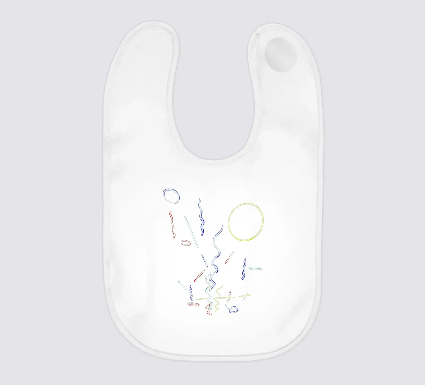 Neon stripes baby bib by Studio Driver
