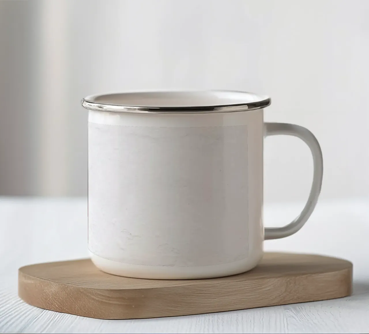 Rustic window - Minimalist architectural art enamel mug by Whole©