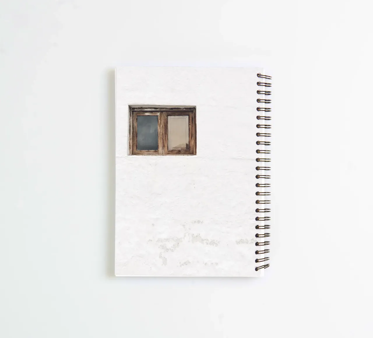 Rustic window - Minimalist architectural art spiral notebook by Whole©