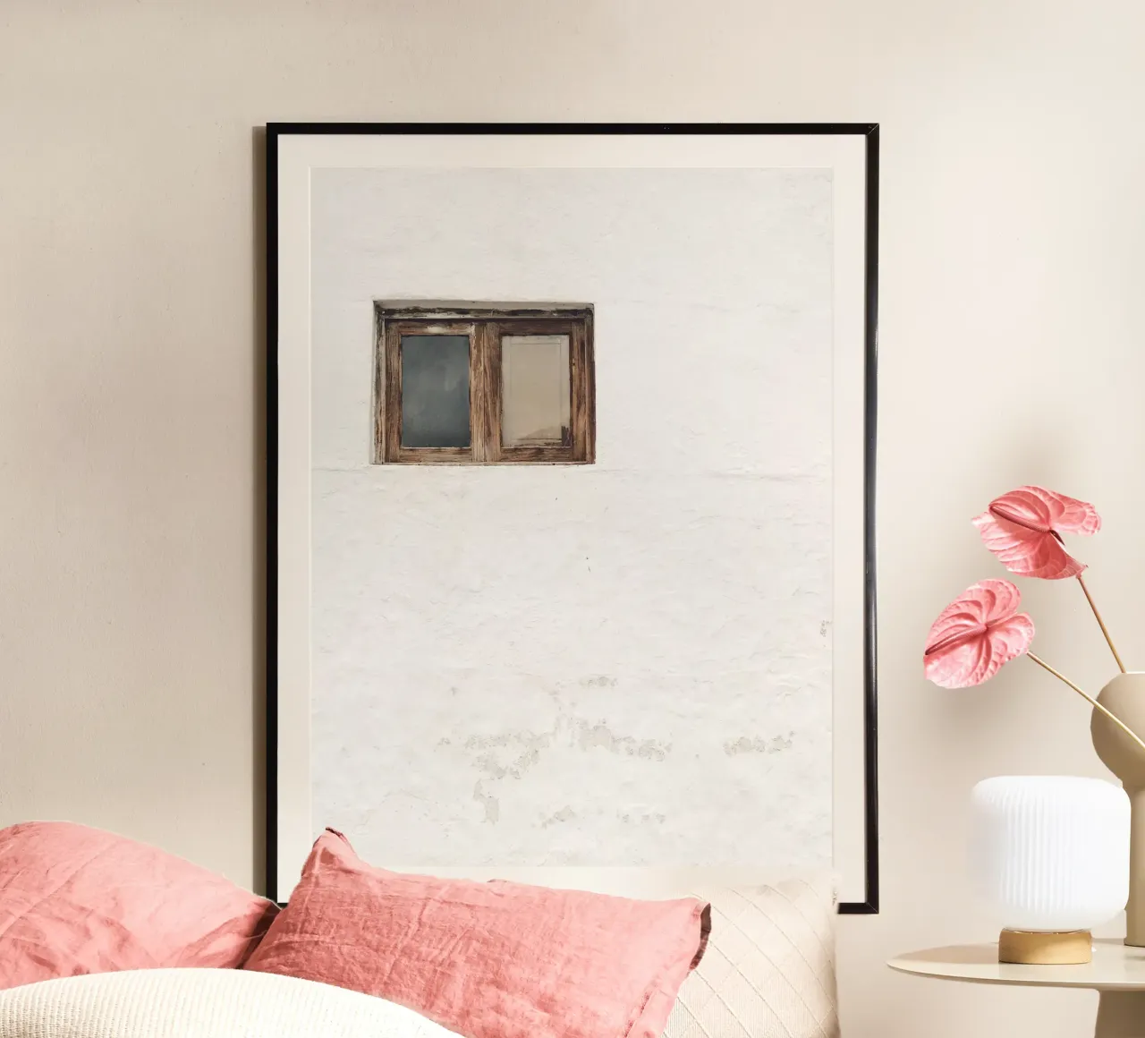 Rustic window - Minimalist architectural art hahnemühle by Whole©