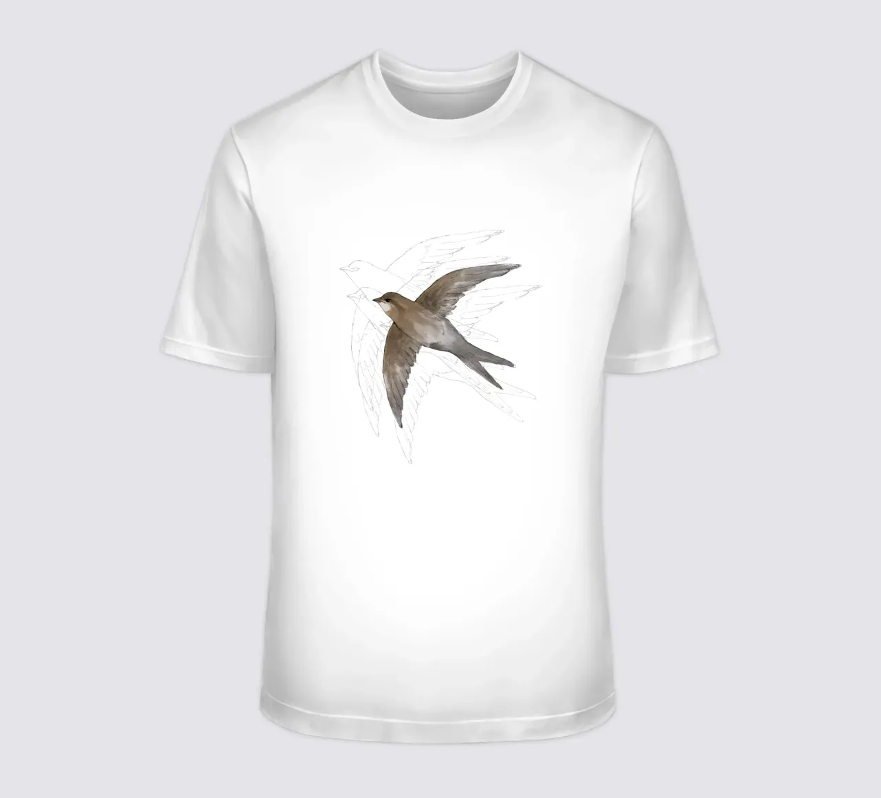 Common Swift in the air t-shirt by BwiseLizzy