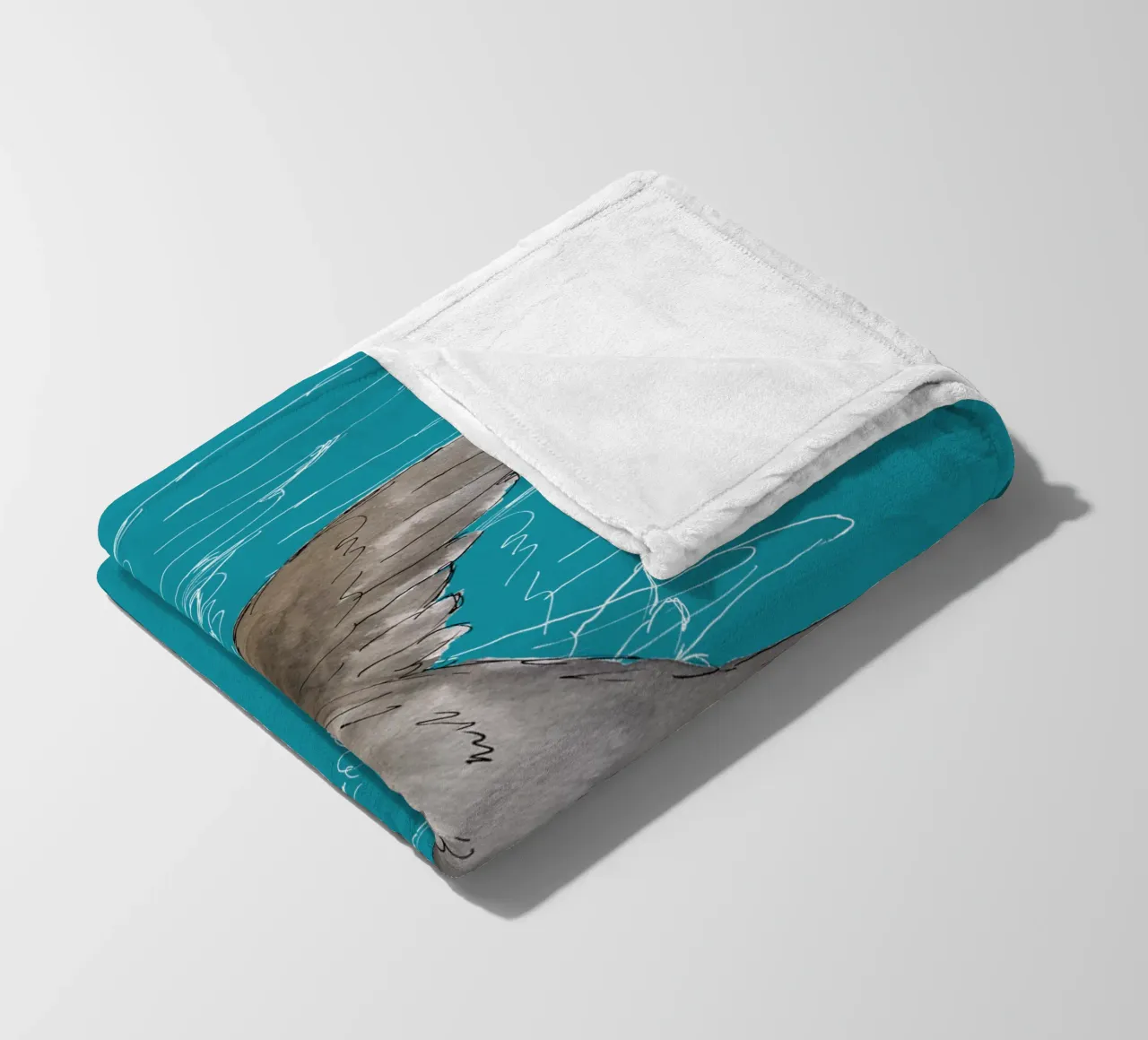 Common Swift in the air fleece blanket by BwiseLizzy