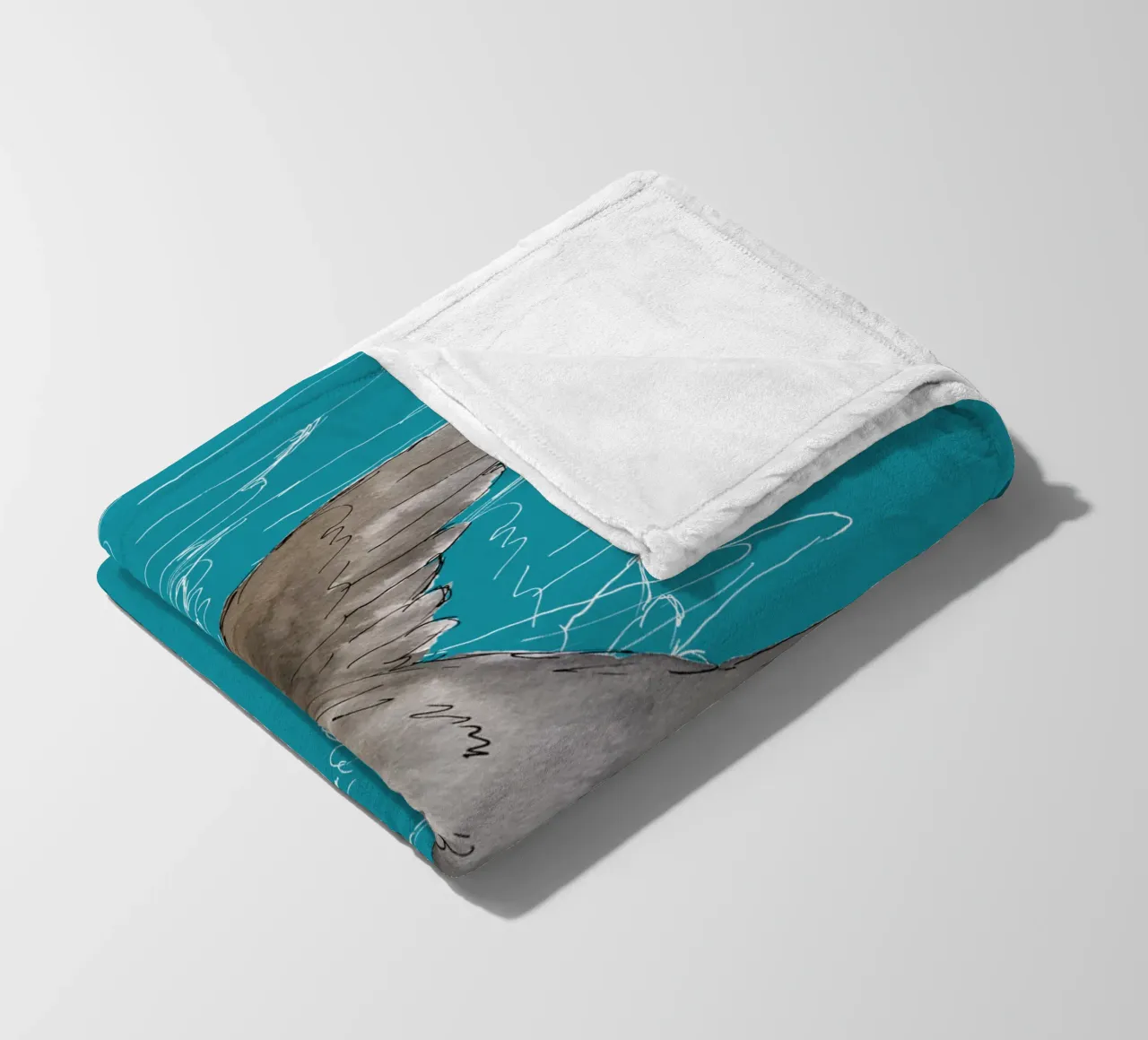 Common Swift in the air fleece blanket by BwiseLizzy