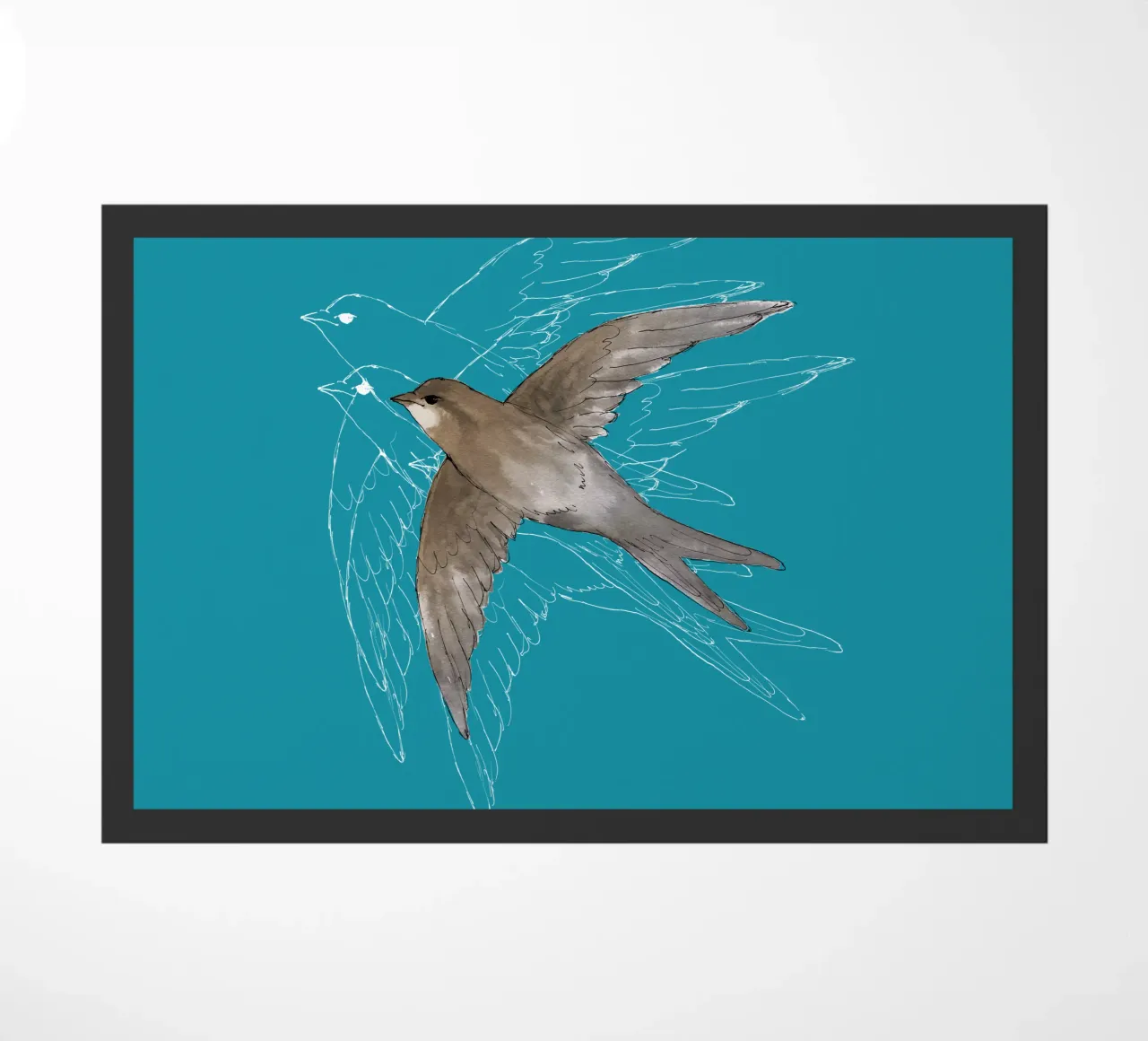 Common Swift dans l'air paillasson de BwiseLizzy