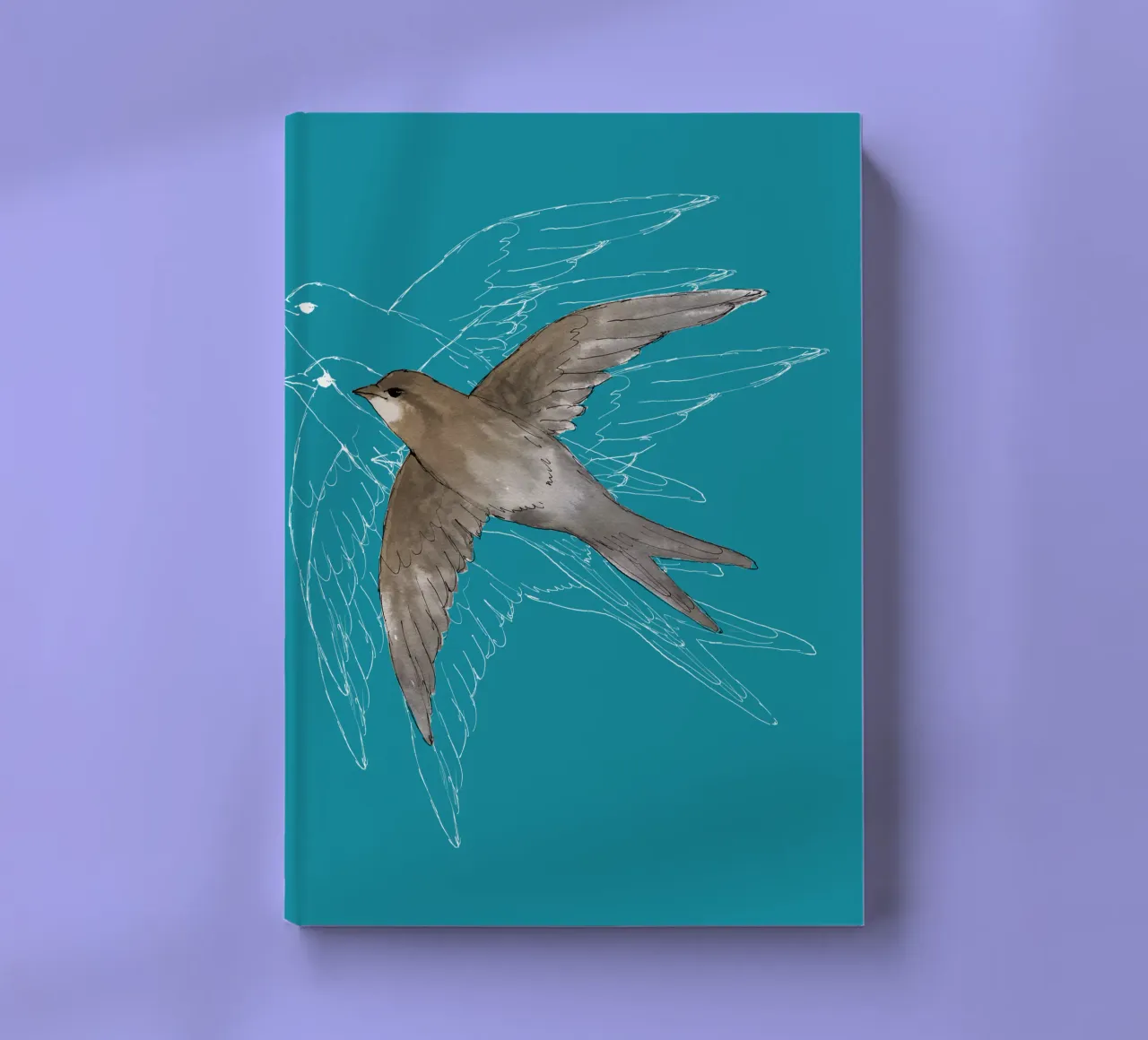 Common Swift in the air notebook by BwiseLizzy