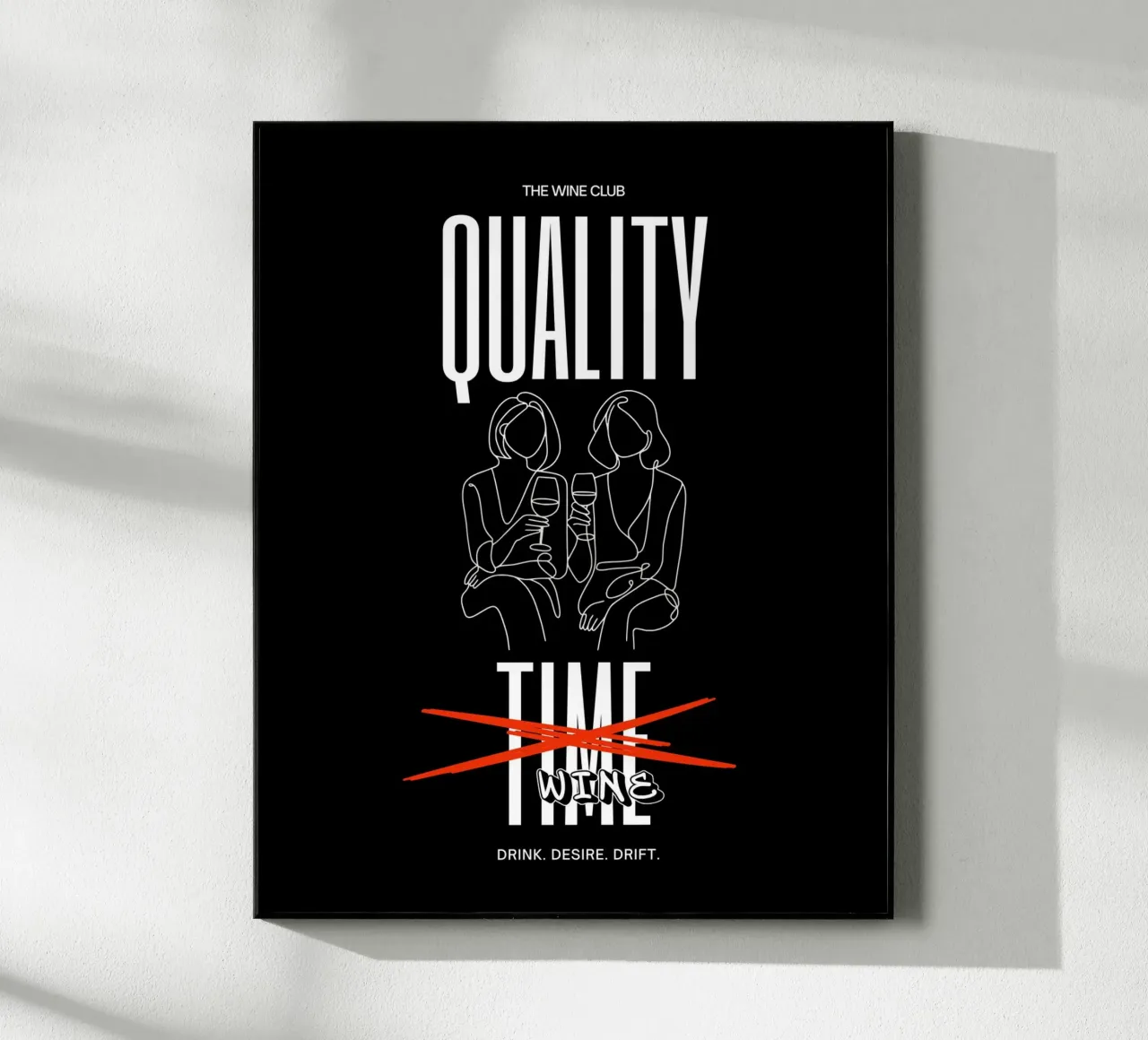 QUALITY TIME plexiglass da THE WINE CLUB