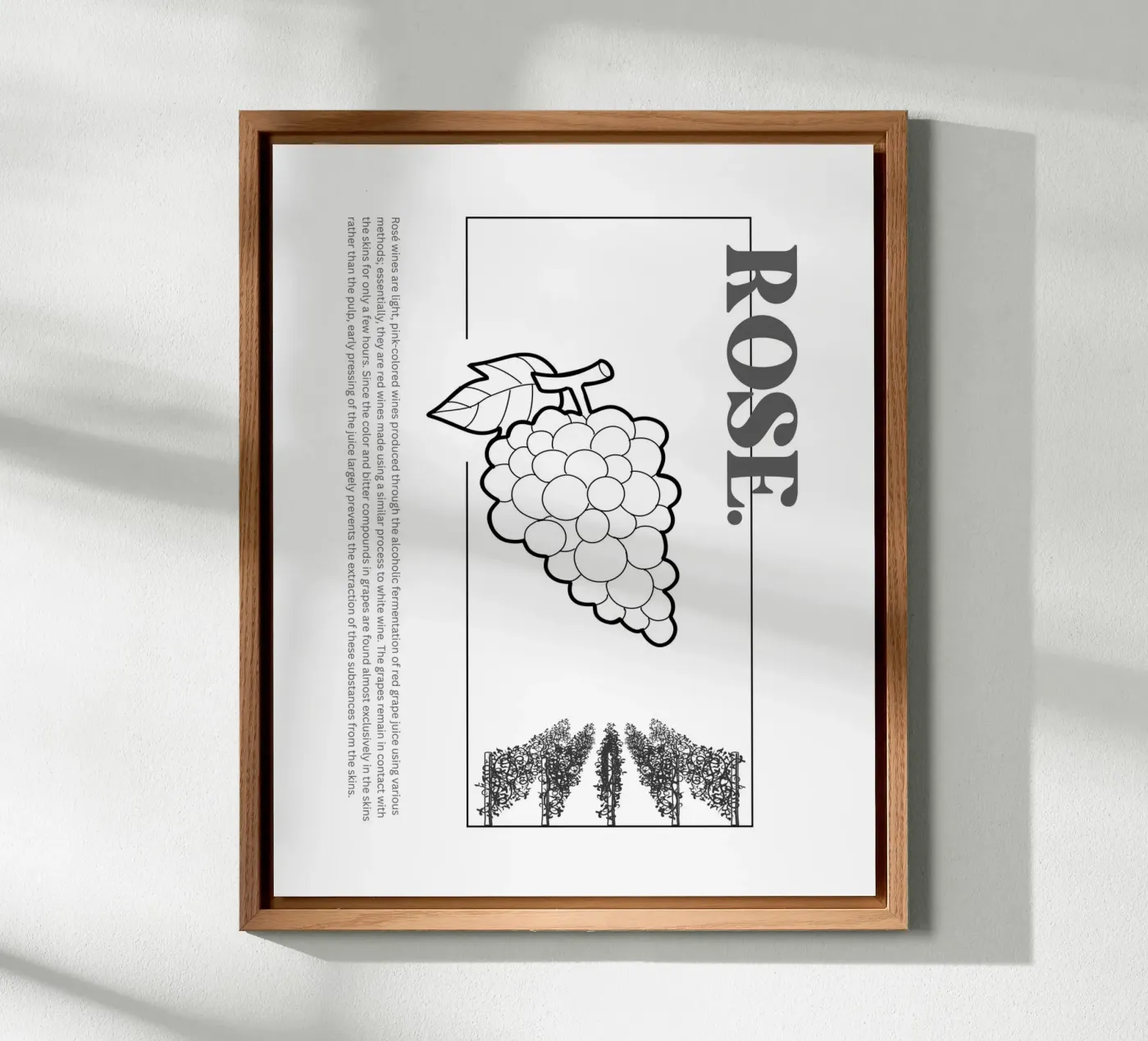 ROSE forex plate by THE WINE CLUB