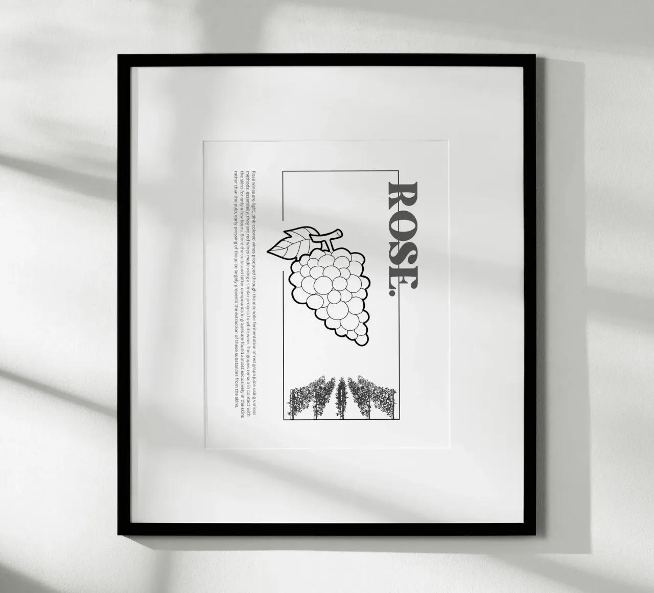 ROSE poster da THE WINE CLUB