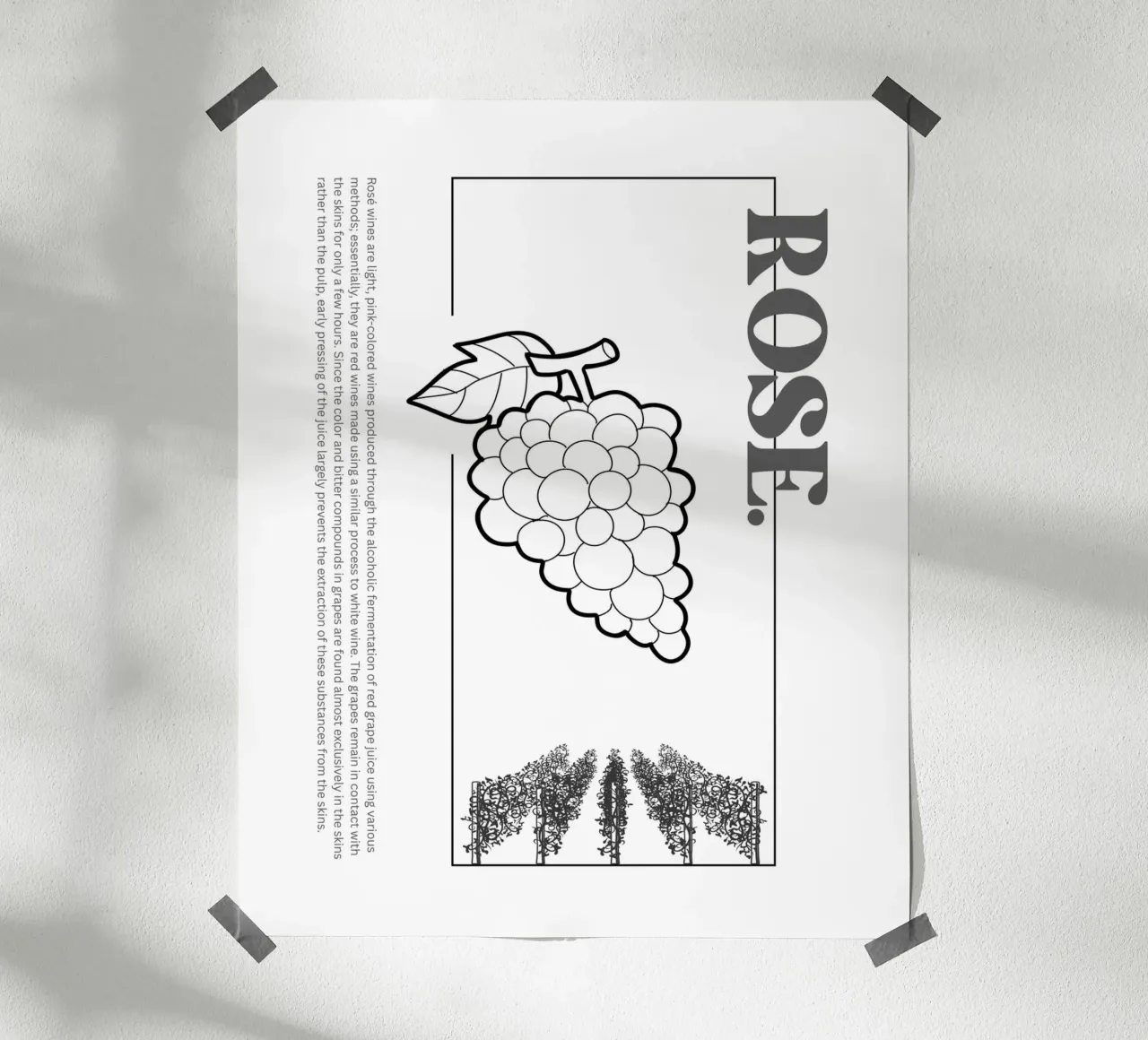 ROSE poster van THE WINE CLUB