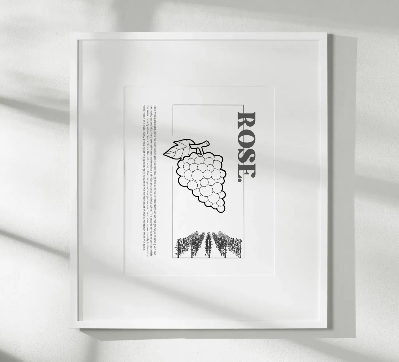 ROSE poster van THE WINE CLUB