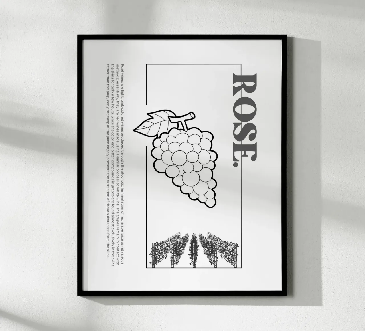 ROSE poster da THE WINE CLUB