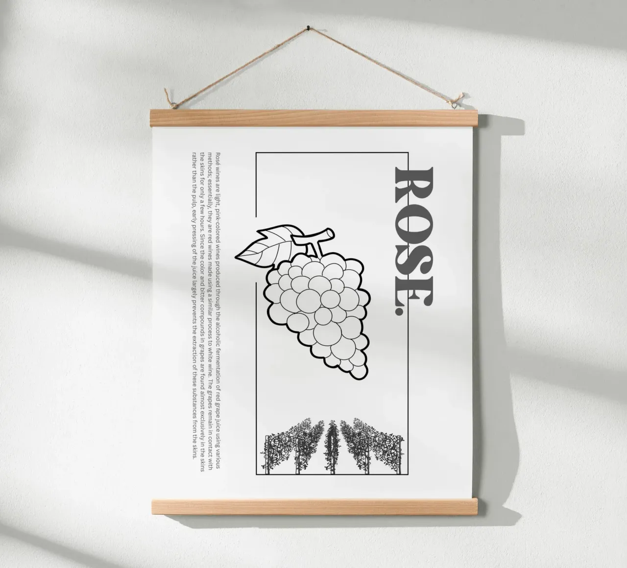 ROSE poster van THE WINE CLUB