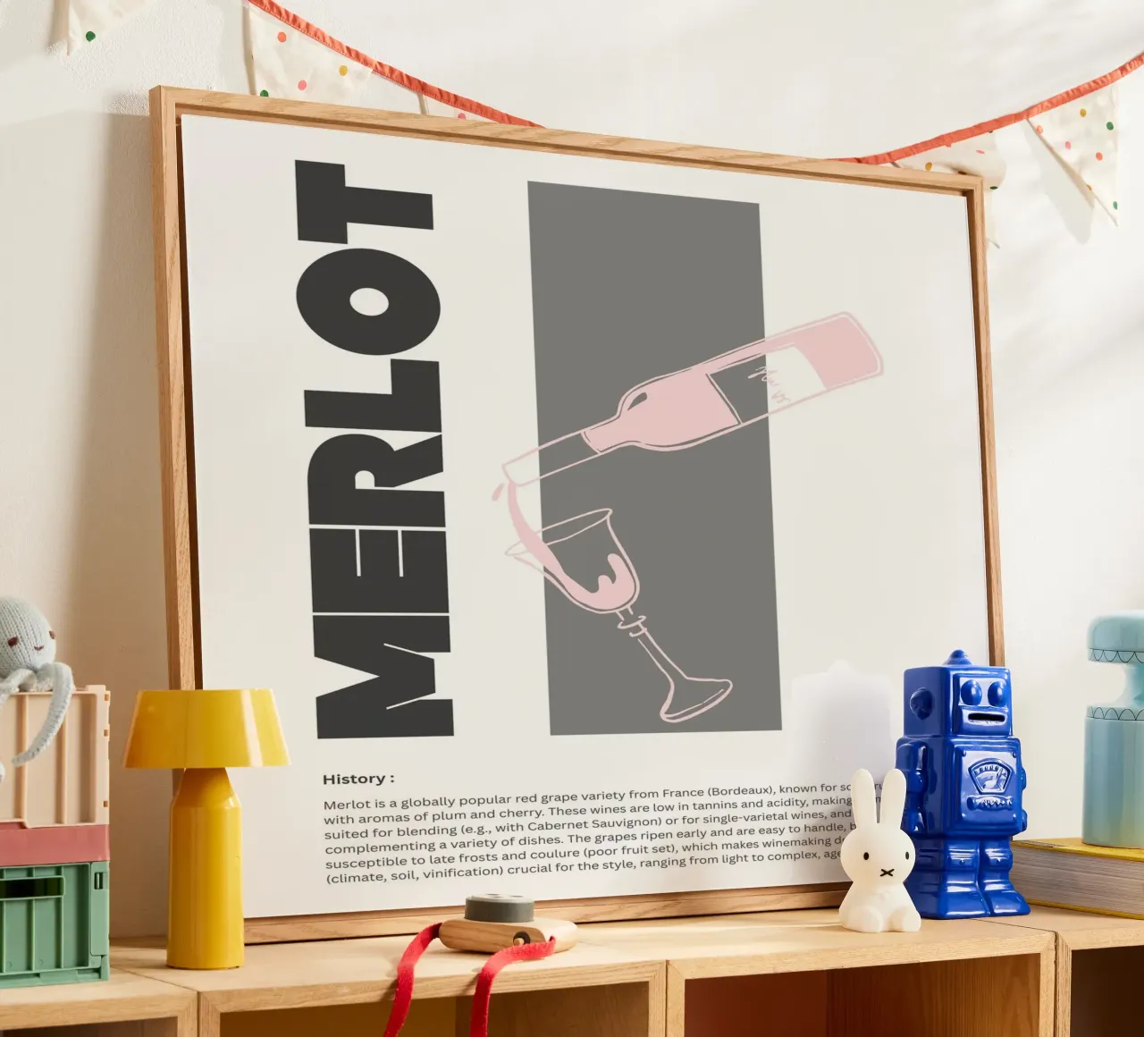 MERLOT plexiglass da THE WINE CLUB