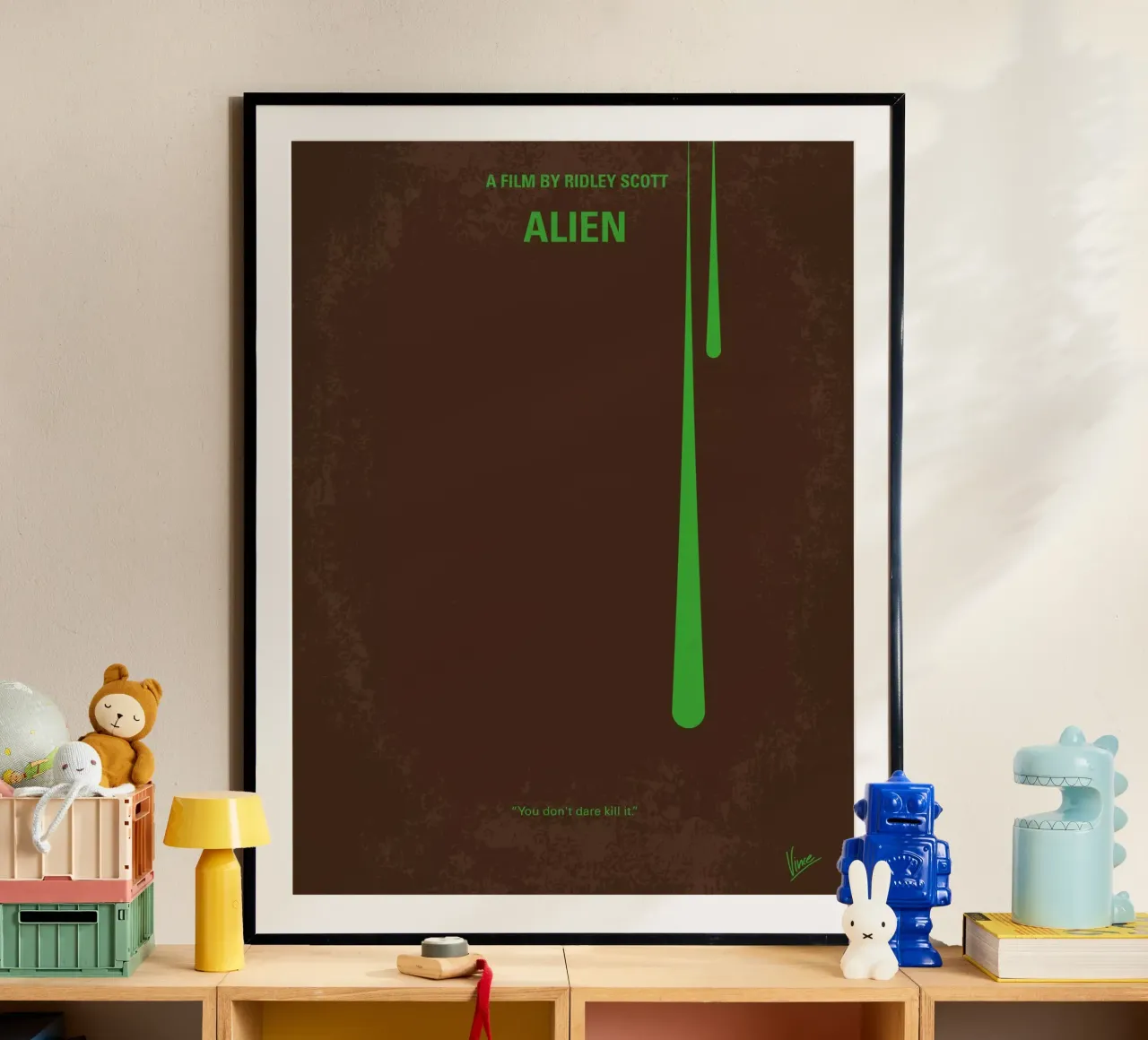 No004 My Alien minimal movie poster Hahnemühle von Chungkong