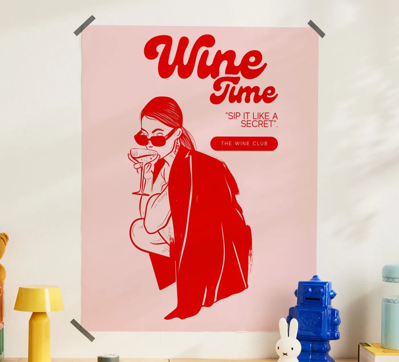 WINE TIME poster van THE WINE CLUB