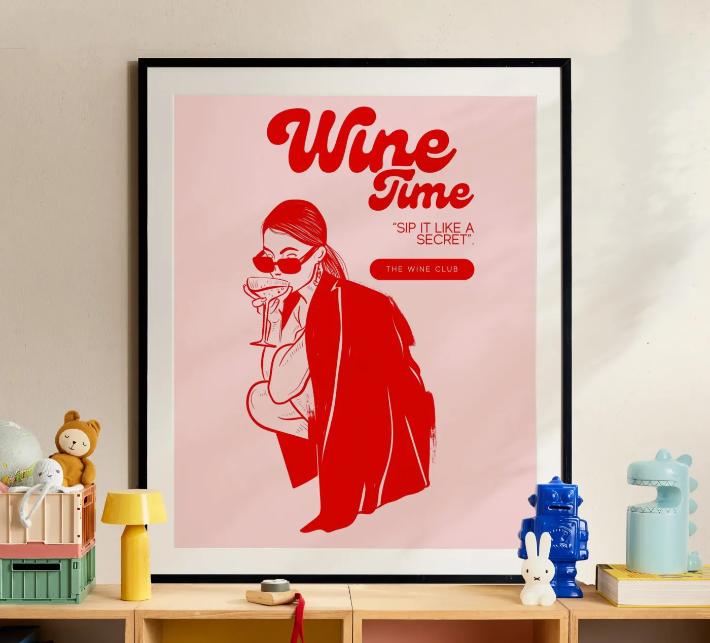 WINE TIME poster van THE WINE CLUB