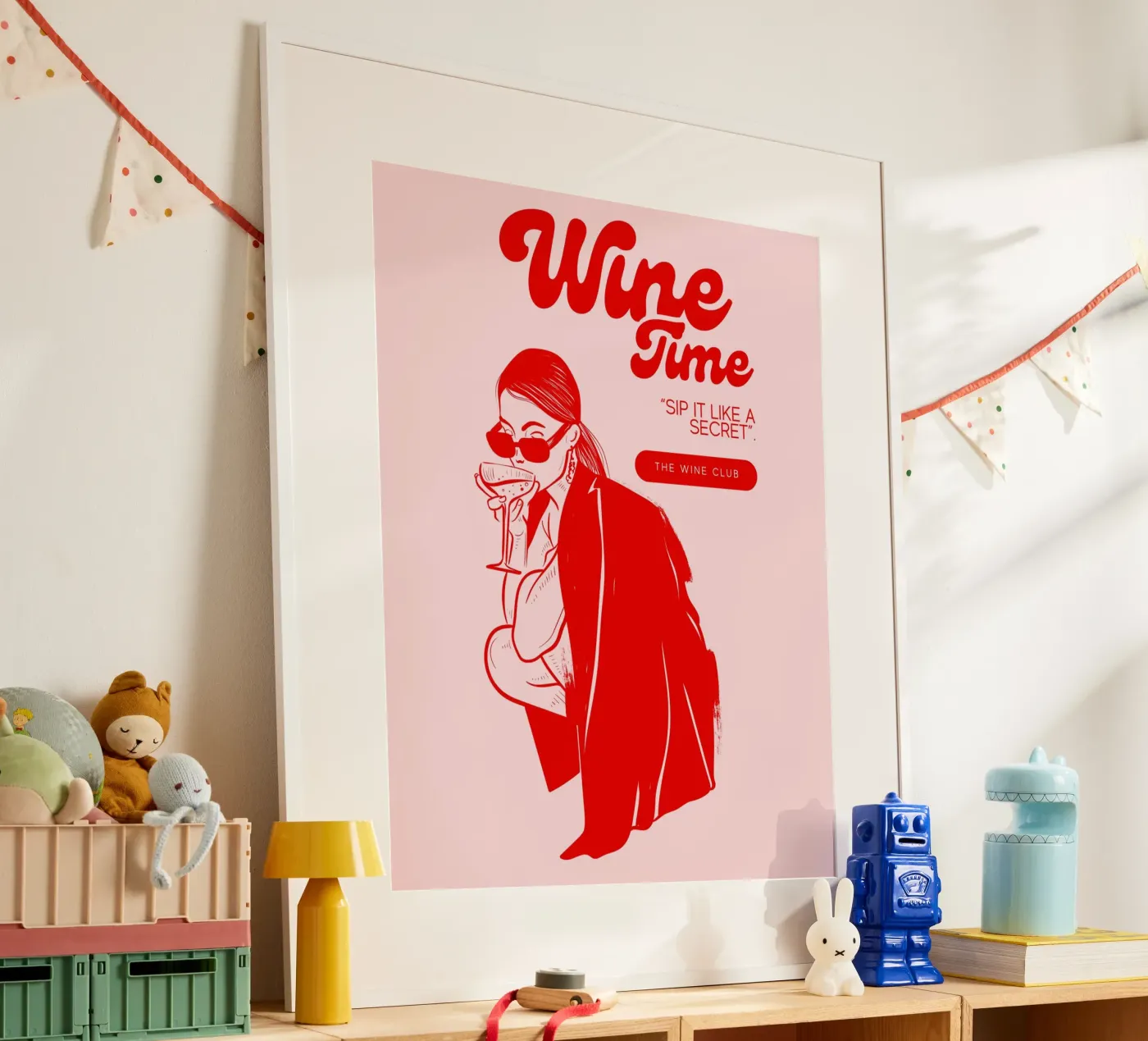 WINE TIME poster van THE WINE CLUB