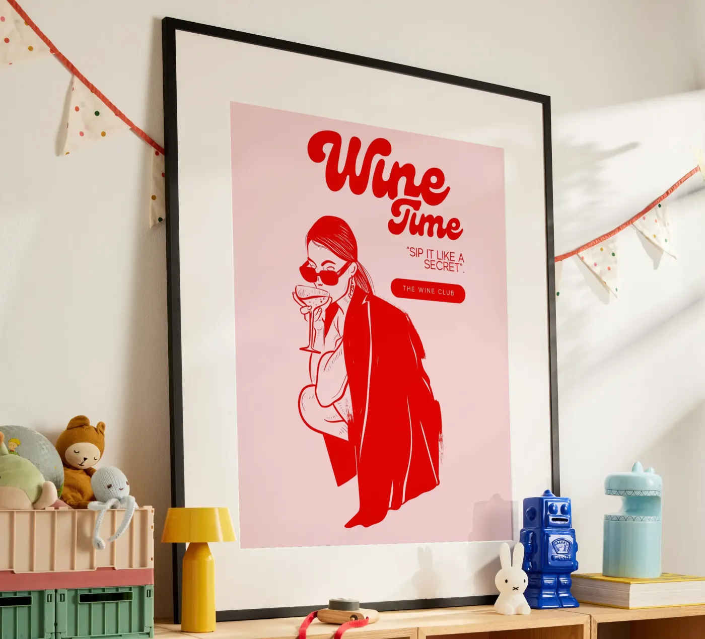 WINE TIME poster van THE WINE CLUB