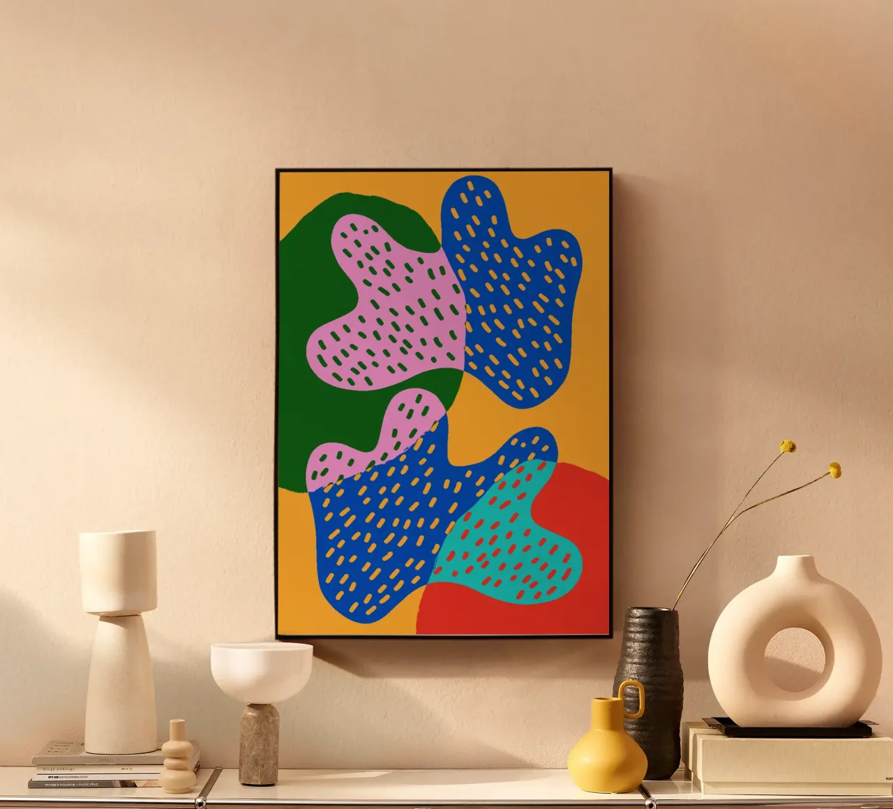 Spikkels acryl van EmjayWallArt