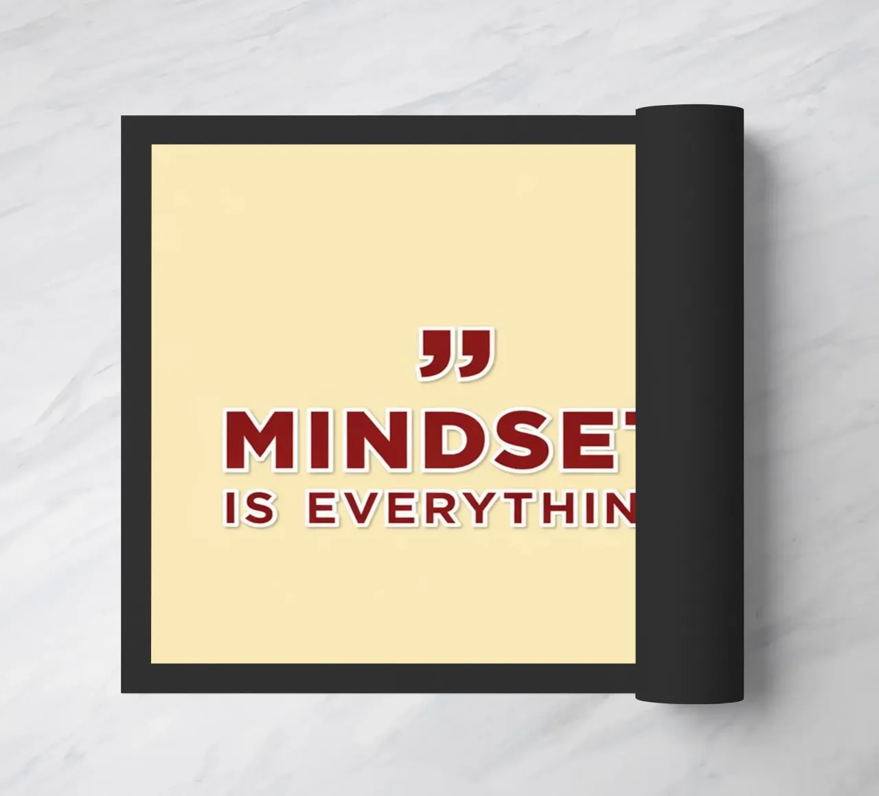 mindset is everythings doormat by Raffasya Shop