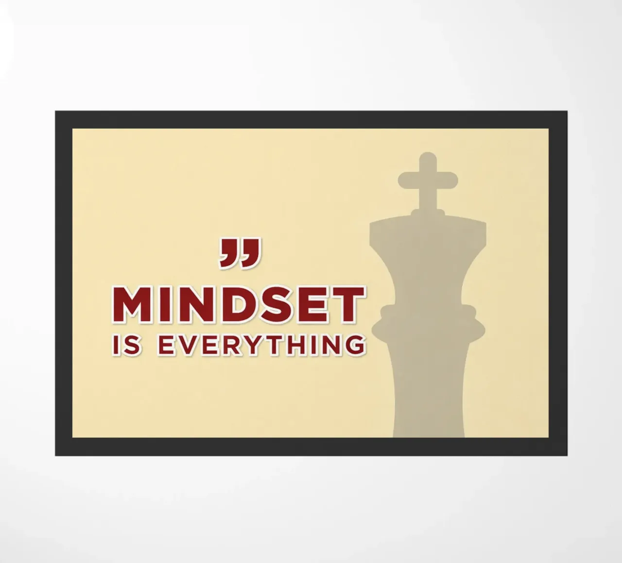 mindset is everythings doormat by Raffasya Shop