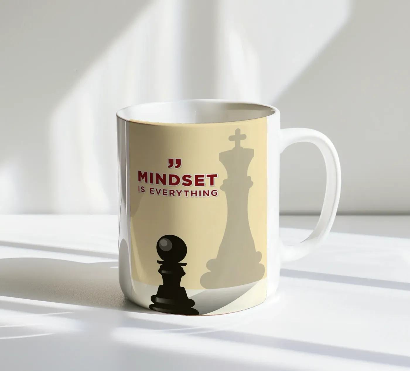 mindset is everythings ceramic mug by Raffasya Shop