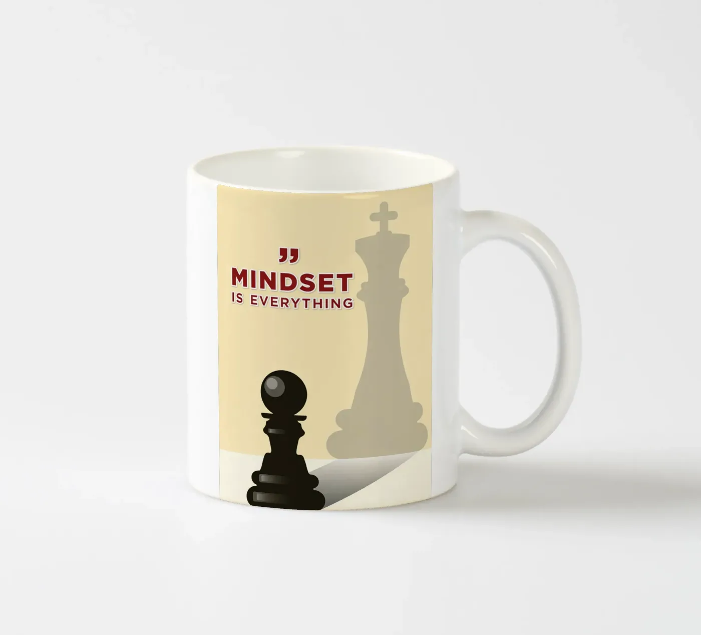 mindset is everythings ceramic mug by Raffasya Shop