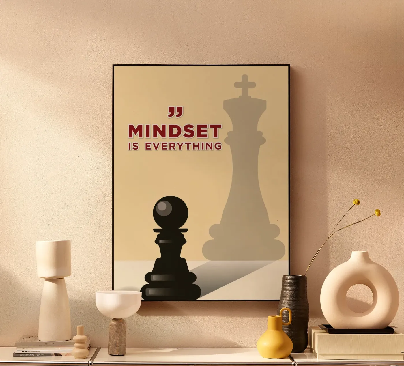 mindset is everythings plexiglass da Raffasya Shop