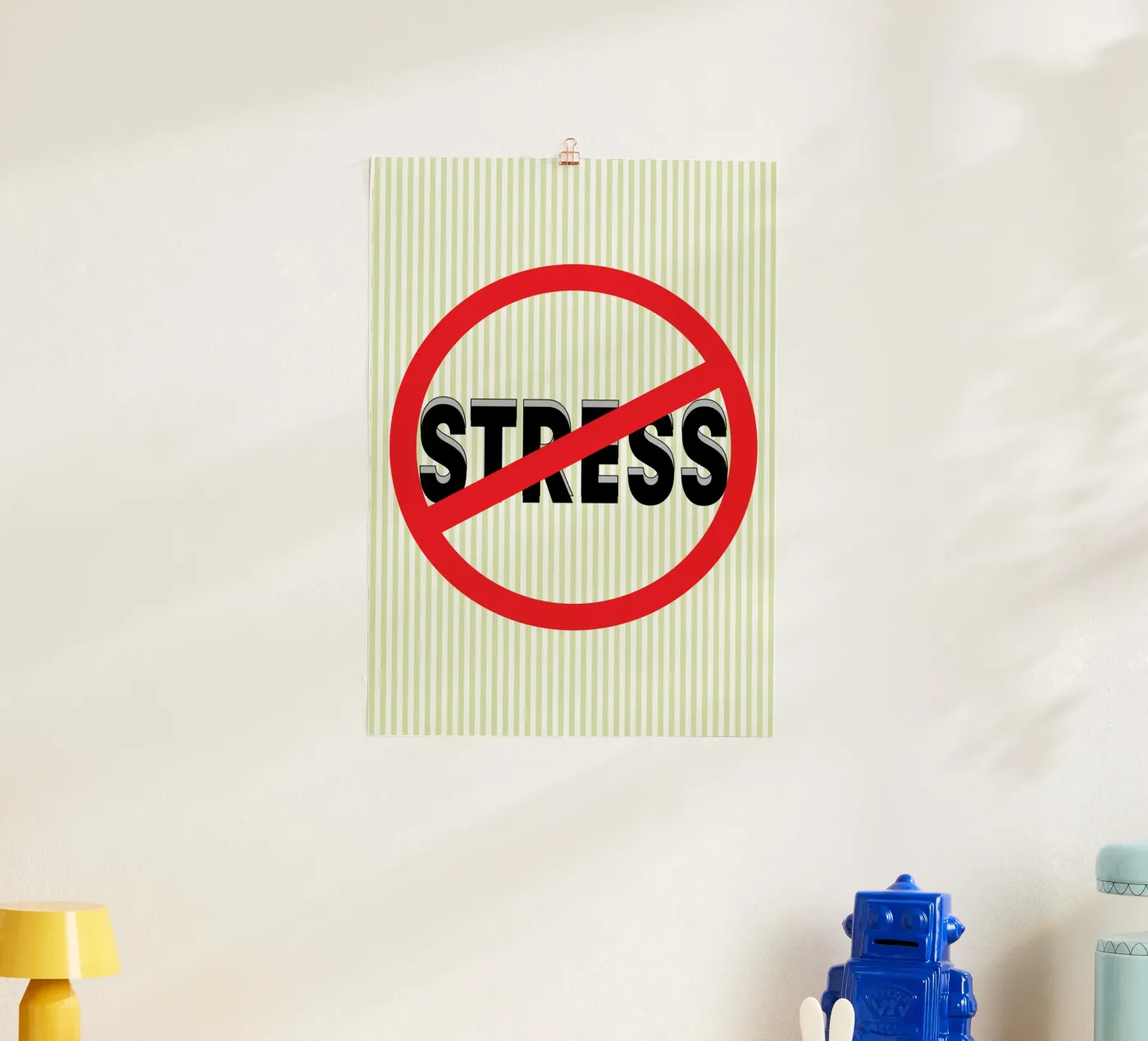 geen stress poster van Raffasya Shop
